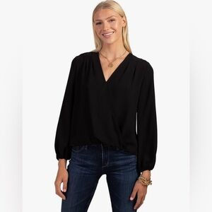 Trina Turk Black Blouse